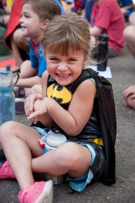 Little Girl in Batman Costume at Dream Big!