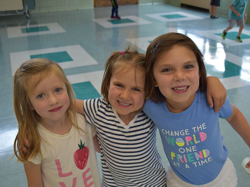 Three Girls Posing For Camera at Dream Big Summer Day Camp | Hilltop Denver and Greenwood Village