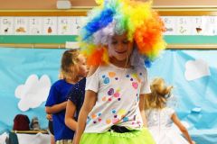 Girl in Clown Outfit at Dream Big | Hilltop Denver and Greenwood Village